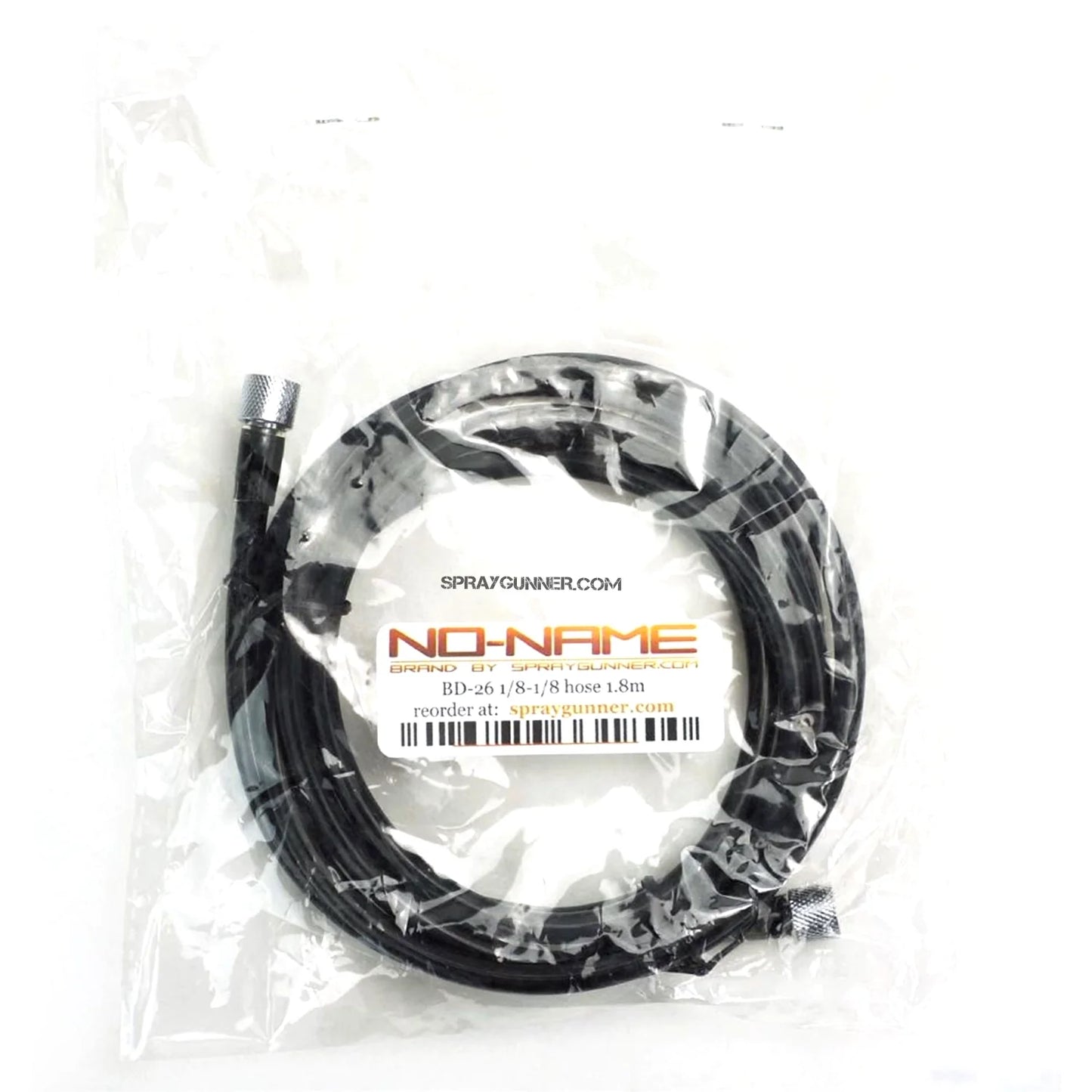 1/8" - 1/8" Black Polyurethane Air Hose (1.8m) by NO-NAME Brand