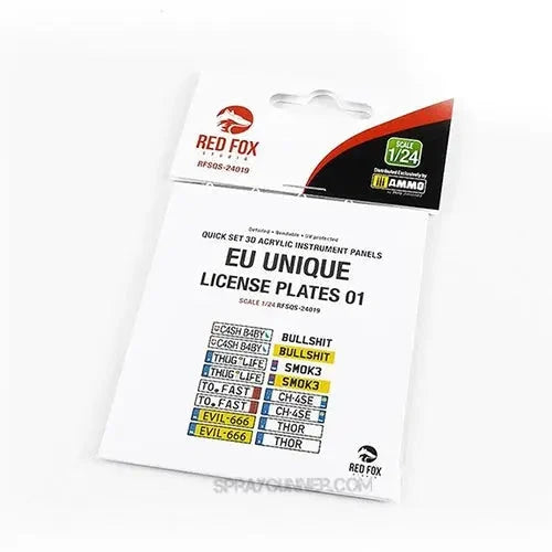 1/24 Unique License plates vol.01 (EU form)