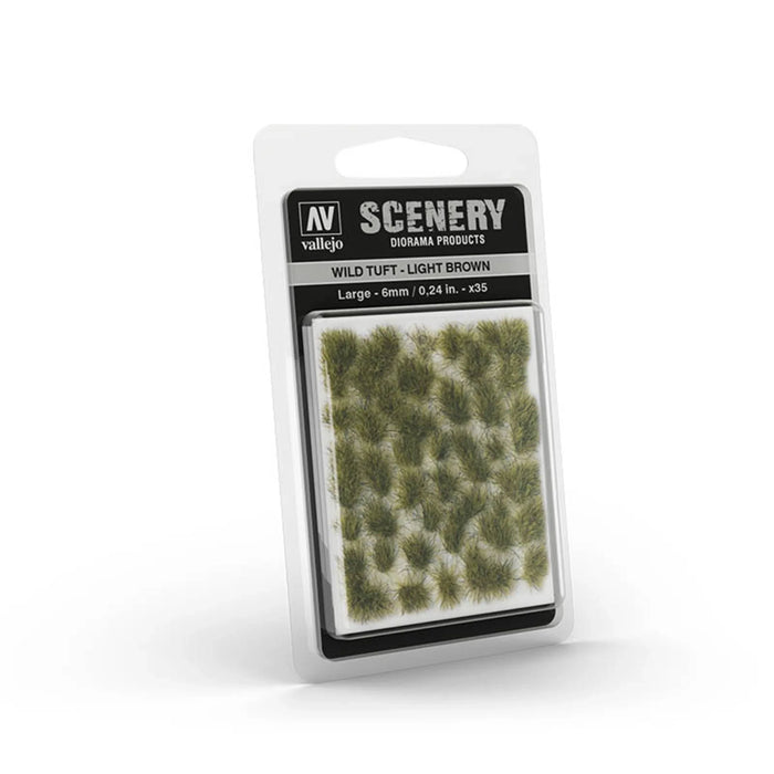 Vallejo Scenery: Wild Tuft – Light Brown (6mm)