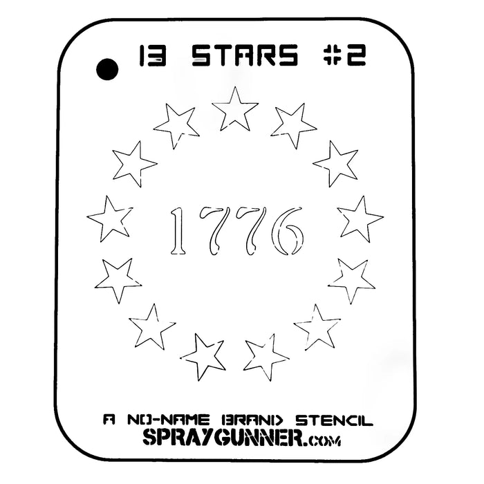 Thirteen Stars #2 Stencil for airbrushing by NO-NAME Brand