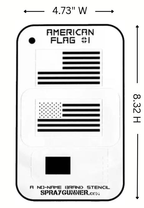 American Flag Stencil for airbrushing by NO-NAME Brand