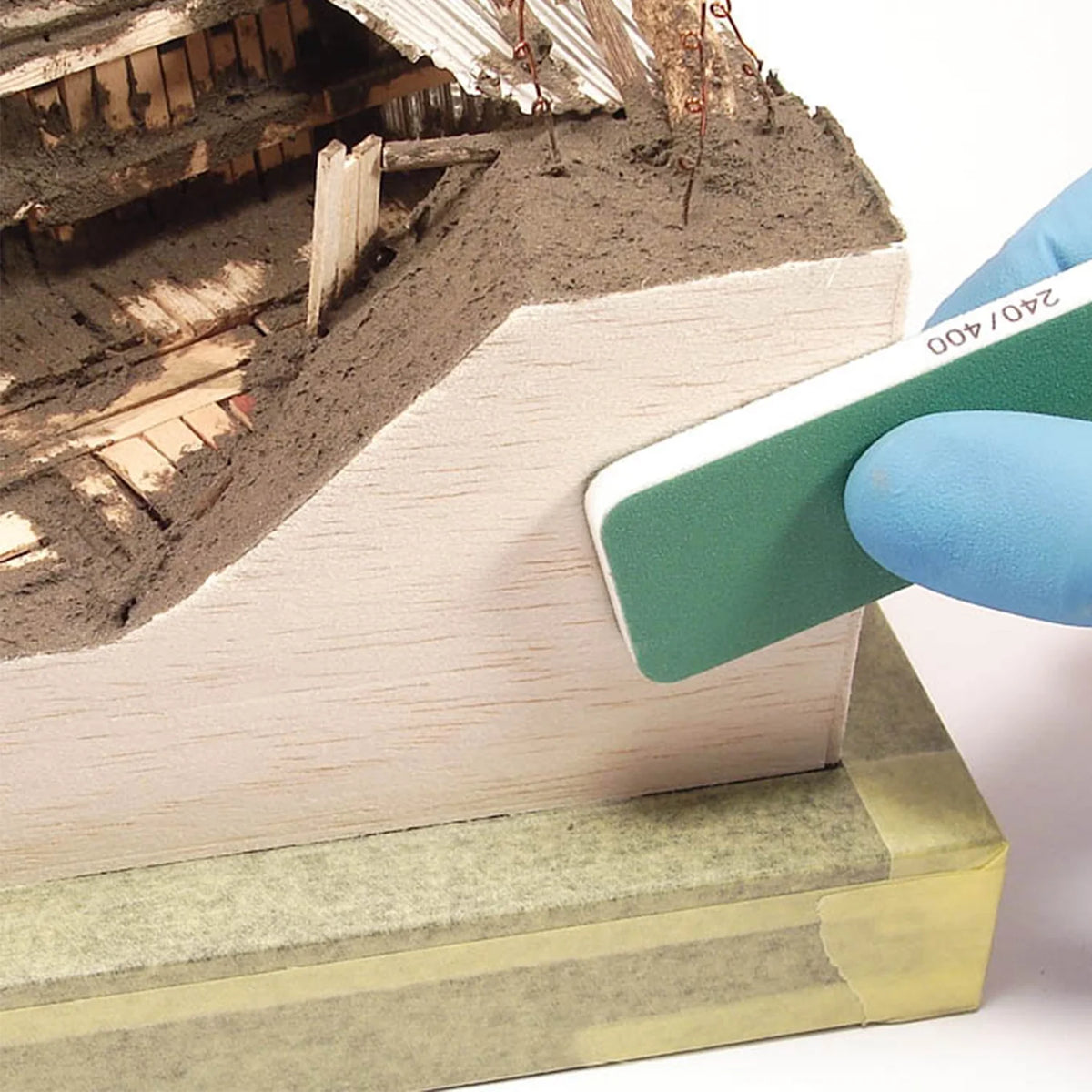 Vallejo Tools Set of 3 Flexi Sanders Dual-Grit (80x30x6 mm)