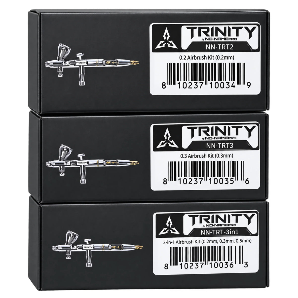 NO-NAME PRO TRINITY Dual-Action Airbrush Kit