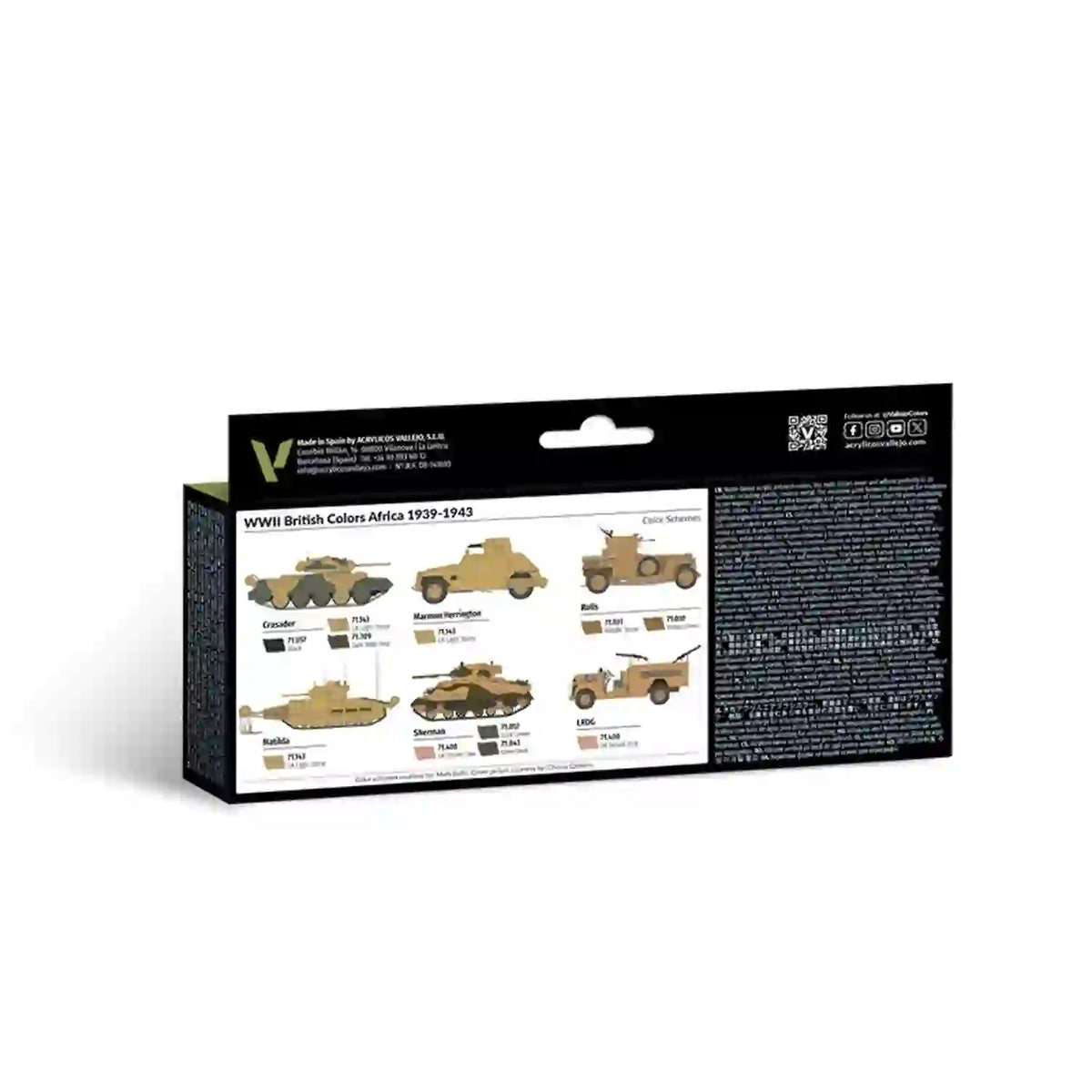 Vallejo WWII British Africa paint set 71.622