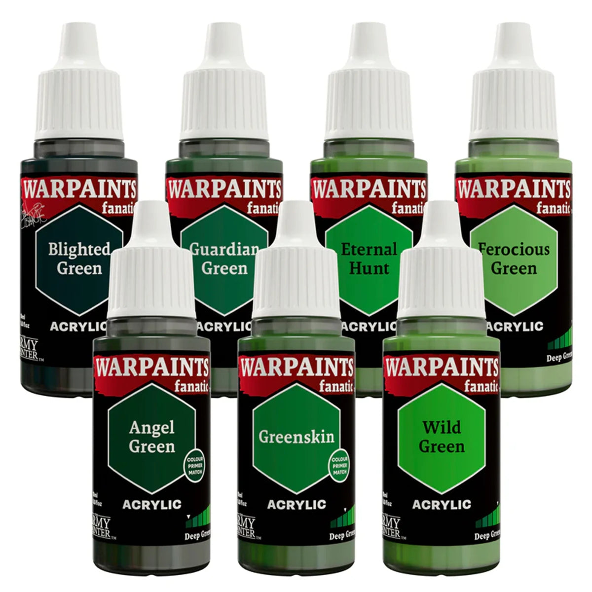 THE ARMY PAINTER: Warpaints Fanatic Flexible Triad PLUS+: Deep Greens
