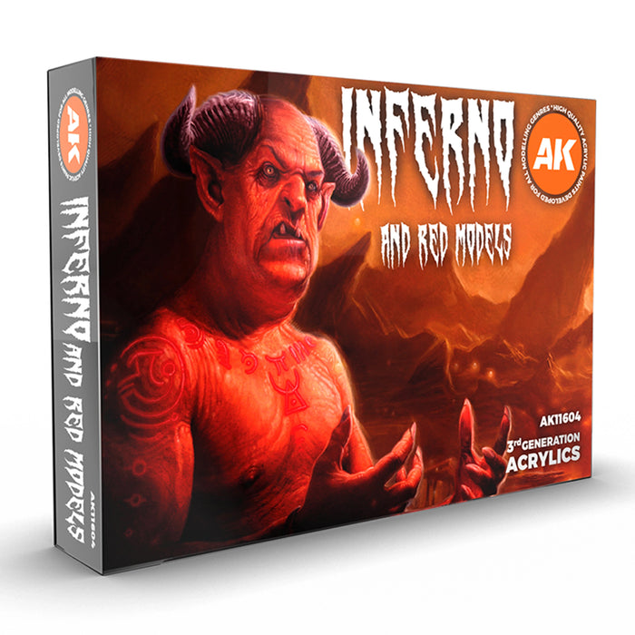 AK Interactive Inferno and Red Models Set (x6)