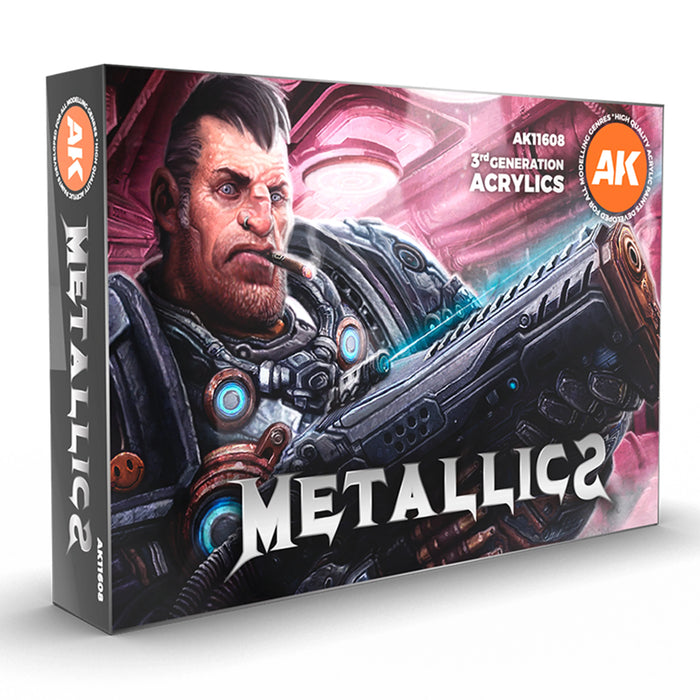 AK Interactive Metallics Colors Set (x6)