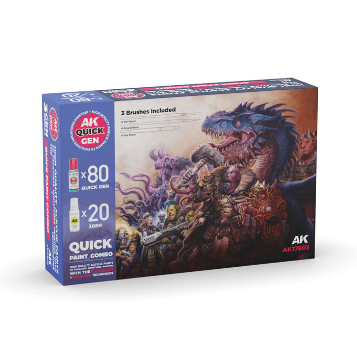 AK Interactive Quick Paint Combo Box (x100)