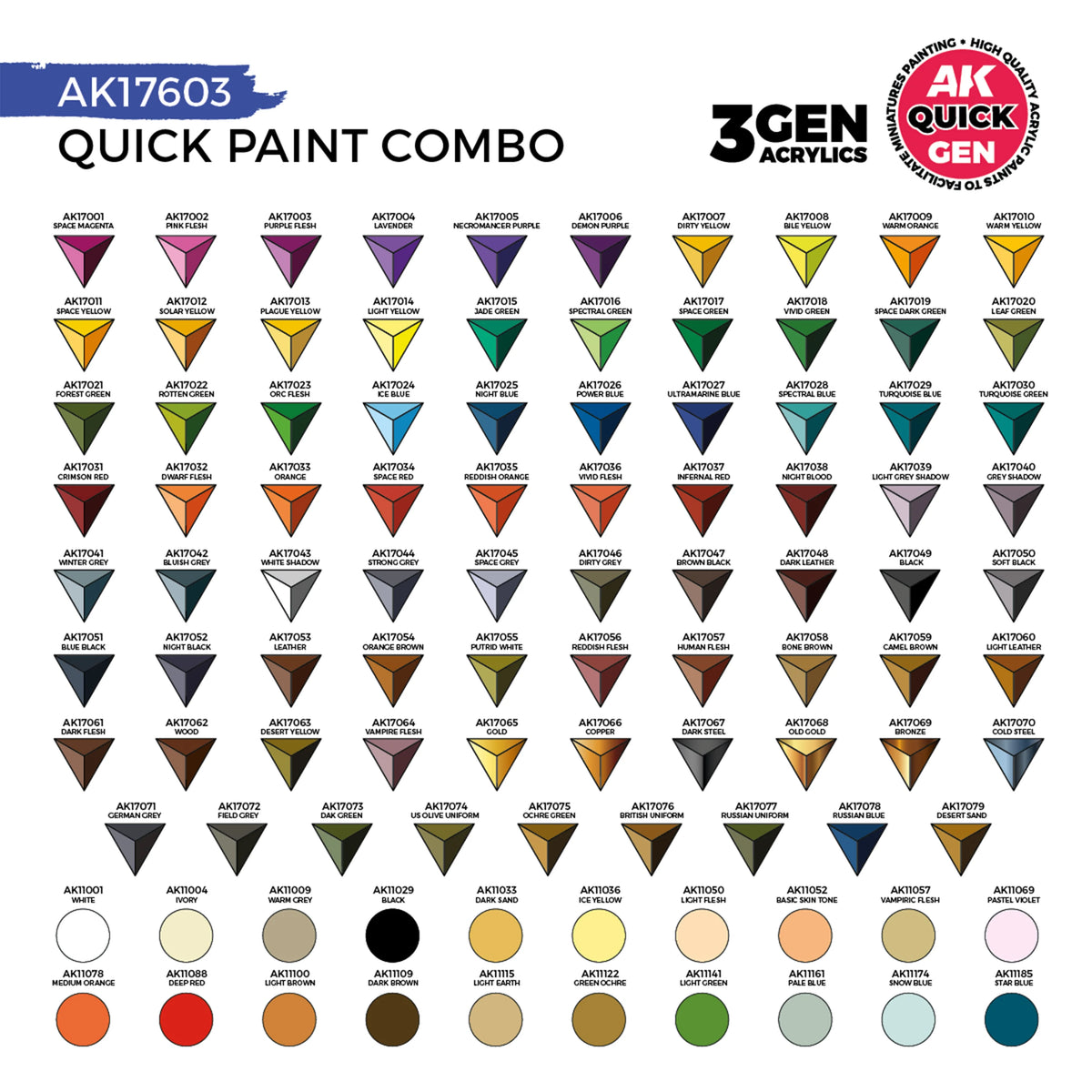 AK Interactive Quick Paint Combo Box (x100)
