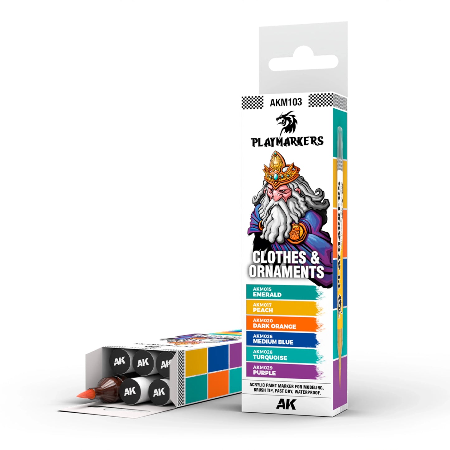 AK Interactive Playmarkers - Clothes & Ornaments Set (x6)