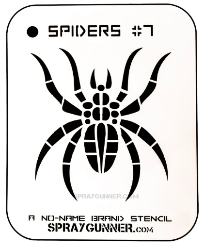 Spider #7 Stencil for airbrushing by NO-NAME Brand
