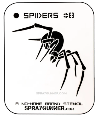Spider #8 Stencil for airbrushing by NO-NAME Brand