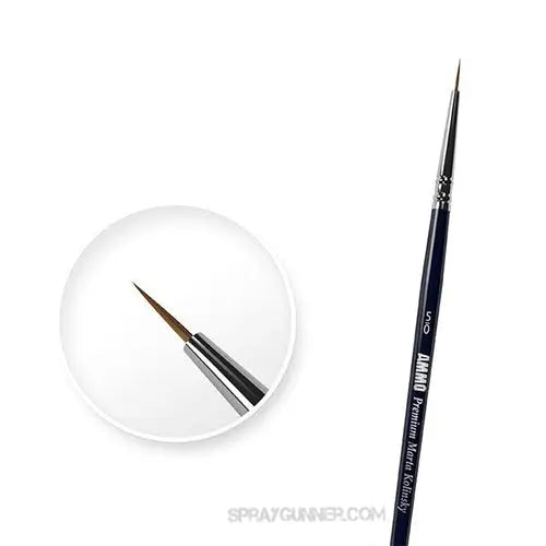 AMMO by MIG Brushes - 5/0 PREMIUM MARTA KOLINSKY ROUND BRUSH