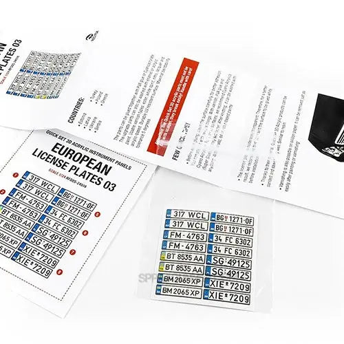 1/24 European License plates vol.03
