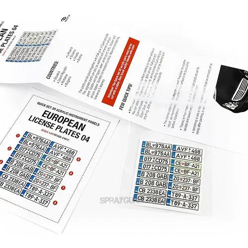 1/24 European License plates vol.04