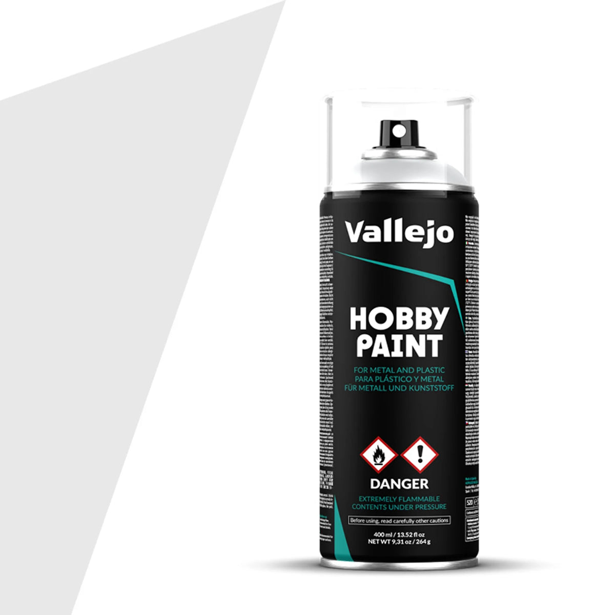 Vallejo Basic Color Primer: Grey (400ml)