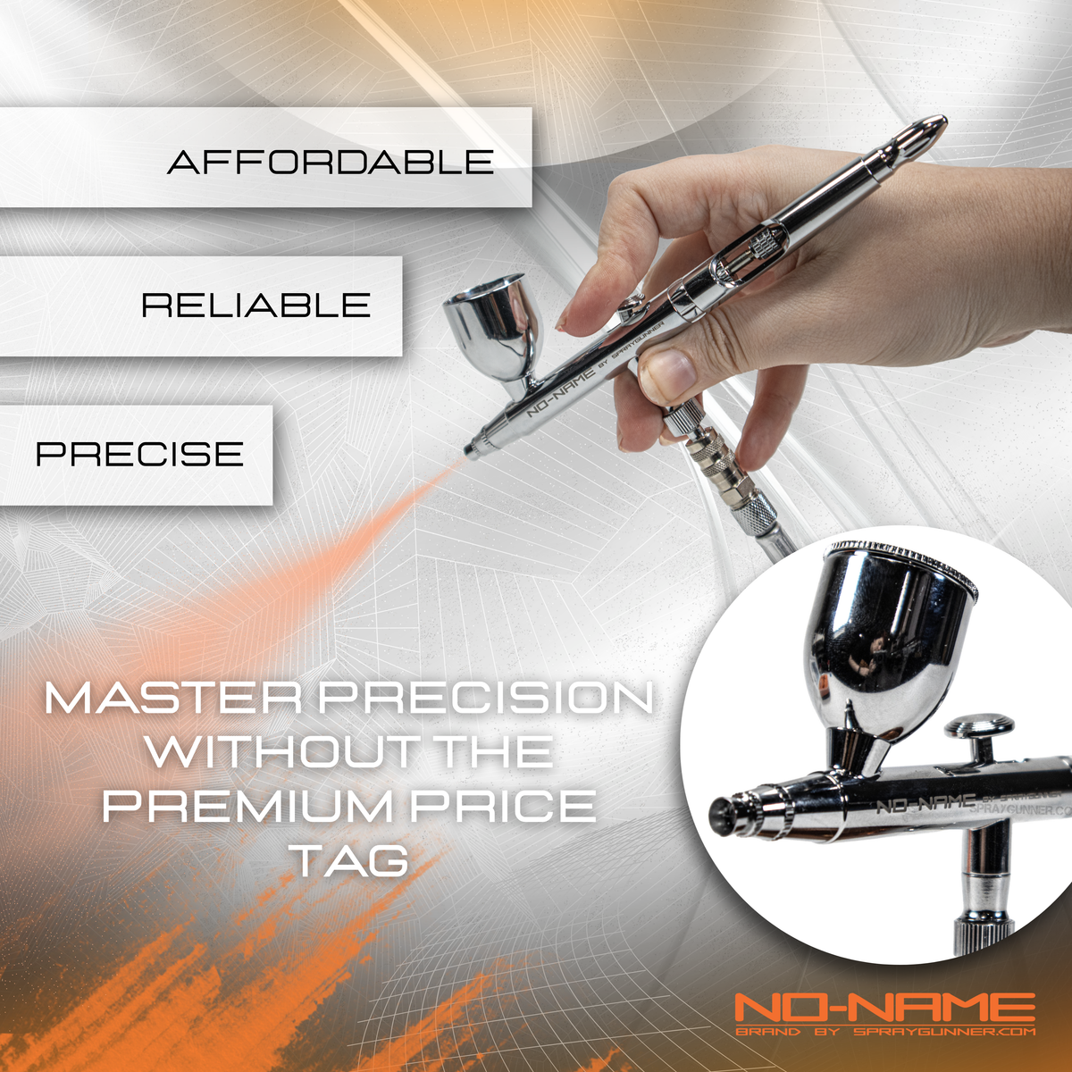 Dual-Action Gravity Feed Air Brush "Calibur" by NO-NAME