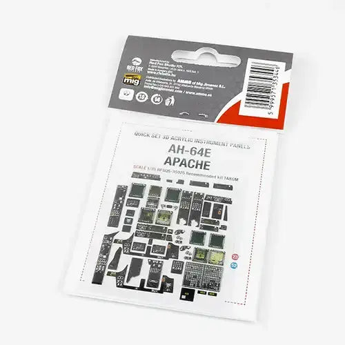 Red Fox Studio AH-64E Apache Quick Set 1/35 3D Acrylic Instrument Panel