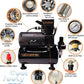 No Name Minigun 0.8mm Airbrush + Euro 220V Air Compressor Bundle