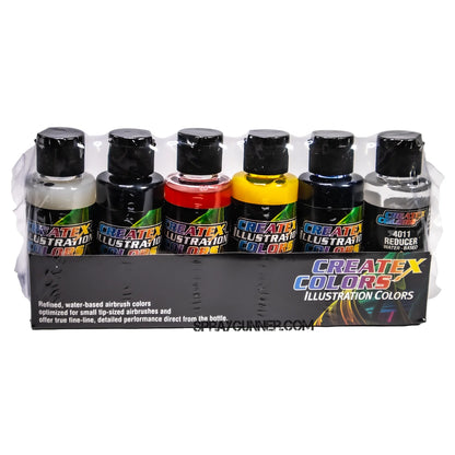 Createx Illustration Colors Primary Set 2oz.