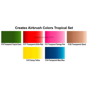 Tropical Createx Airbrush Colors Set