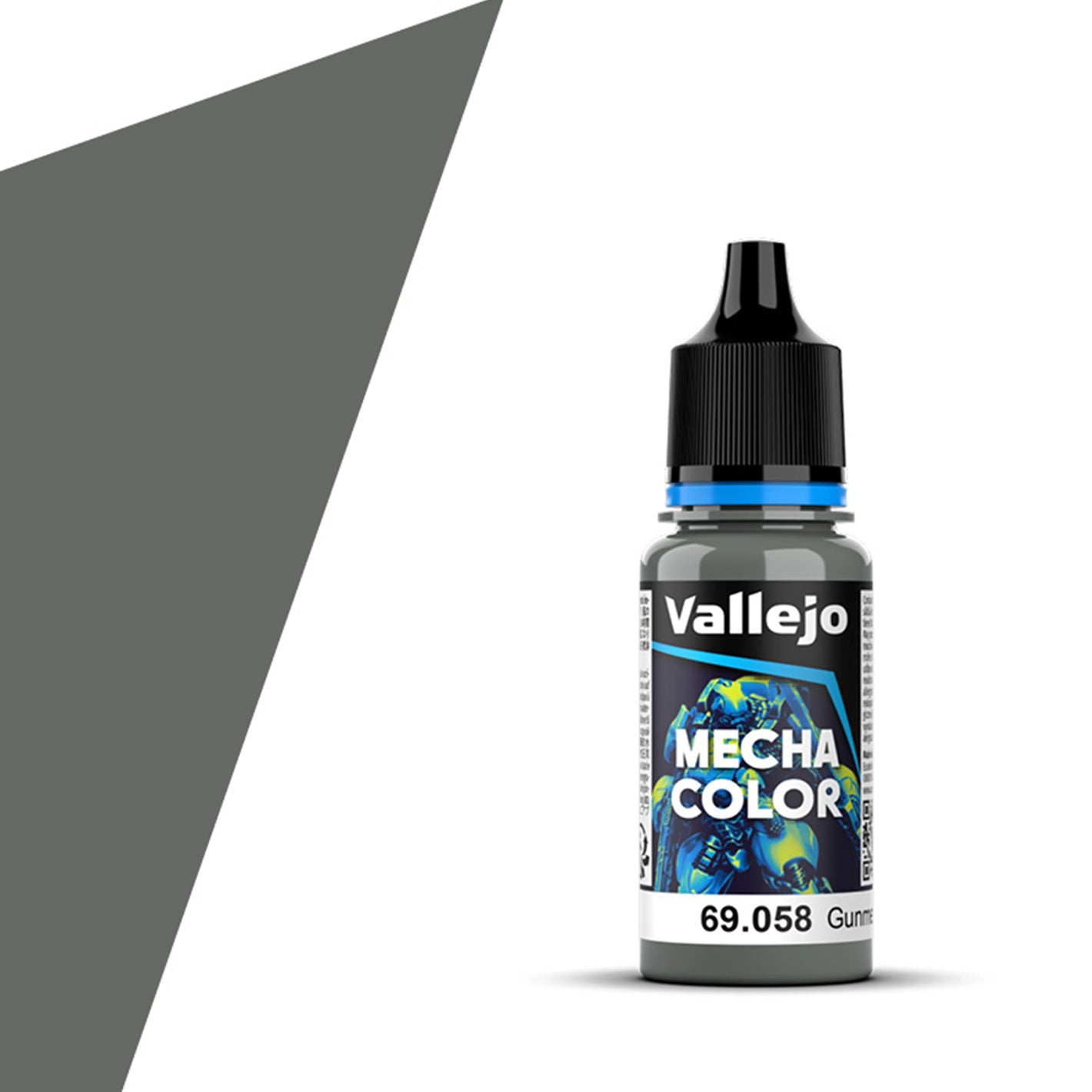 Vallejo Mecha Color: Gunmetal (18ml)