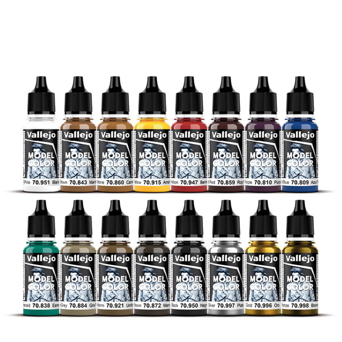Vallejo Model Color: Medieval Colors Set (16 x 18ml)