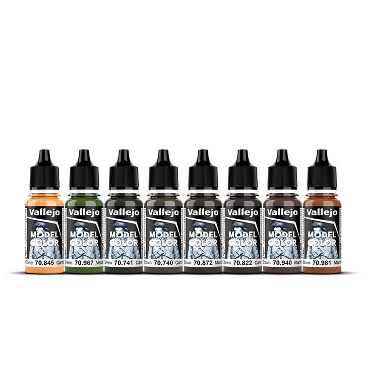 Vallejo Model Color: Waffen-SS Camouflage Set by Jaume Ortiz (8 x 18 ml)