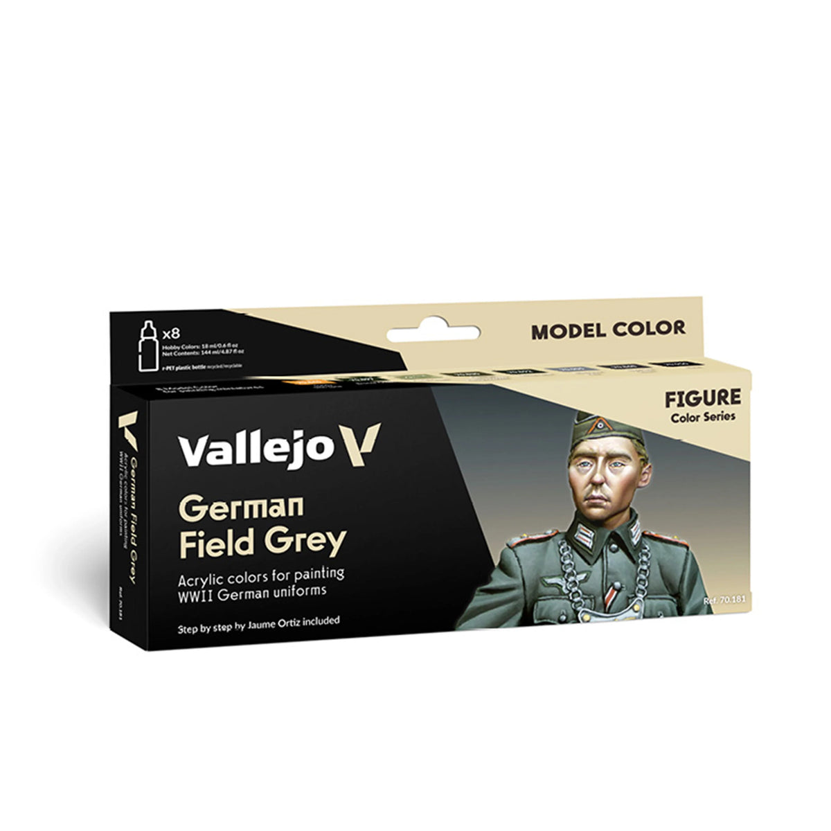 Vallejo Model Color: German Field Grey Set by Jaume Ortiz (8 x 18 ml)