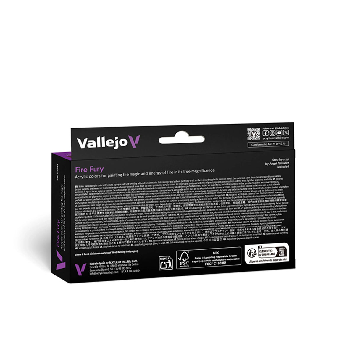 Vallejo Model Color: Fire Fury Set by Ángel Giráldez (6 x 18 ml)