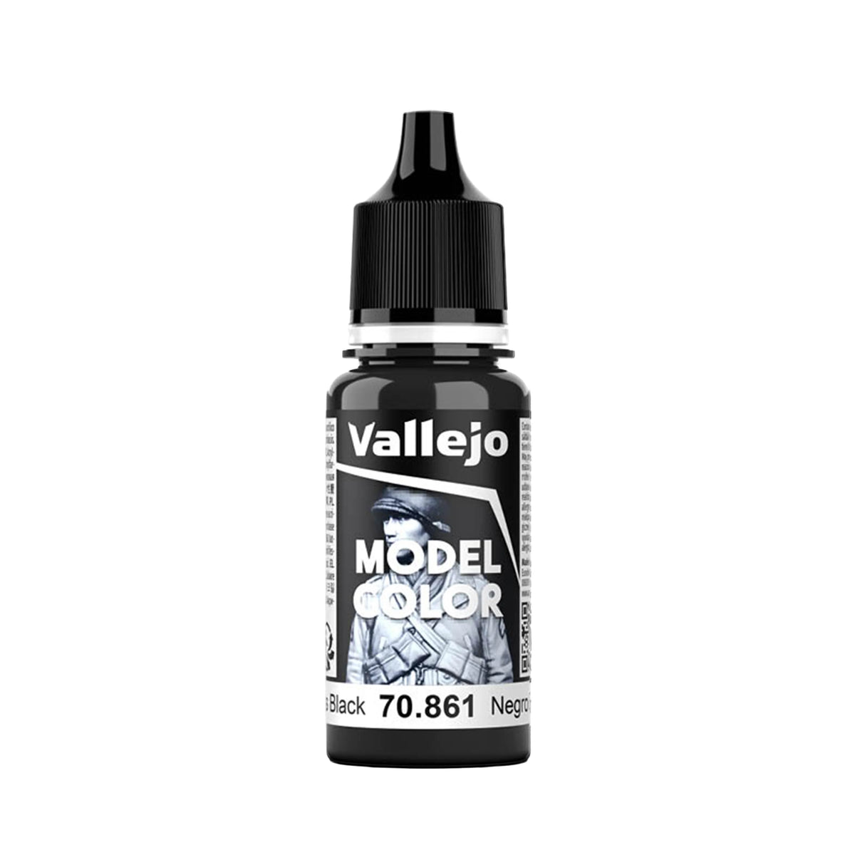 Vallejo Model Color: Glossy Black (18ml)