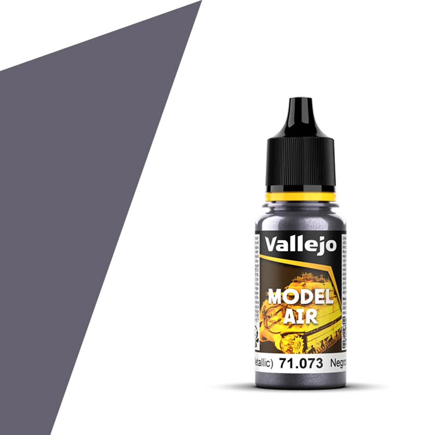 Vallejo Model Air: Black (Metallic) (18ml)