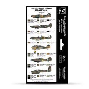 Vallejo RAF Day Fighters paint set | Pre-War to 1941
