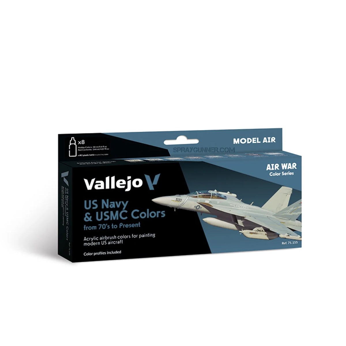 Vallejo Model Air Set: US Navy & USMC colors from 70’s to present