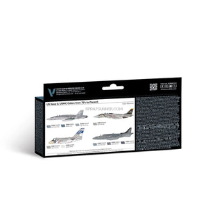 Vallejo Model Air Set: US Navy & USMC colors from 70’s to present