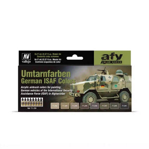Vallejo German ISAF Paint Set 71159 - 8x17ml