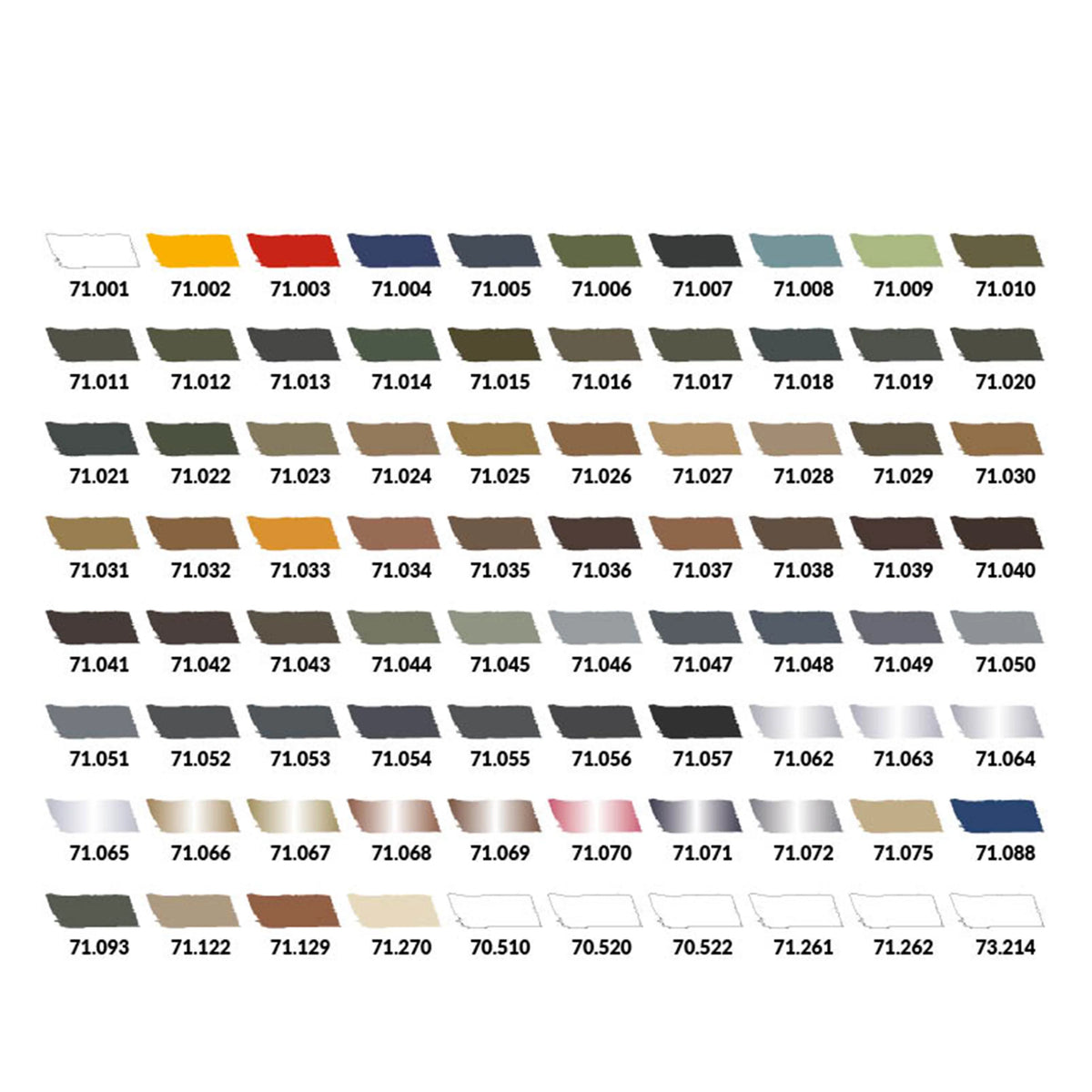 Vallejo Model Air: Color Selection (80ct)