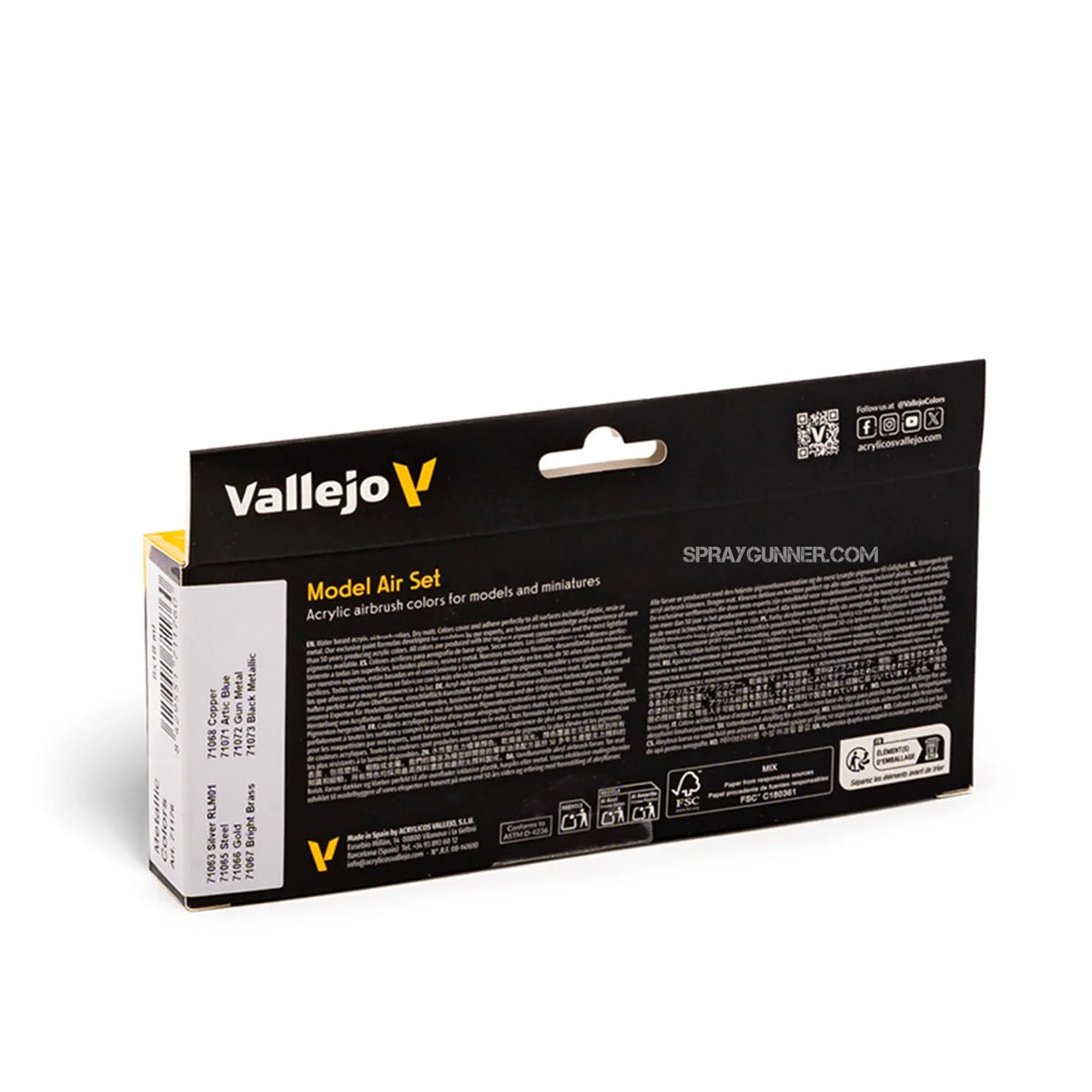 Vallejo Model Air Set: Metallic Colors