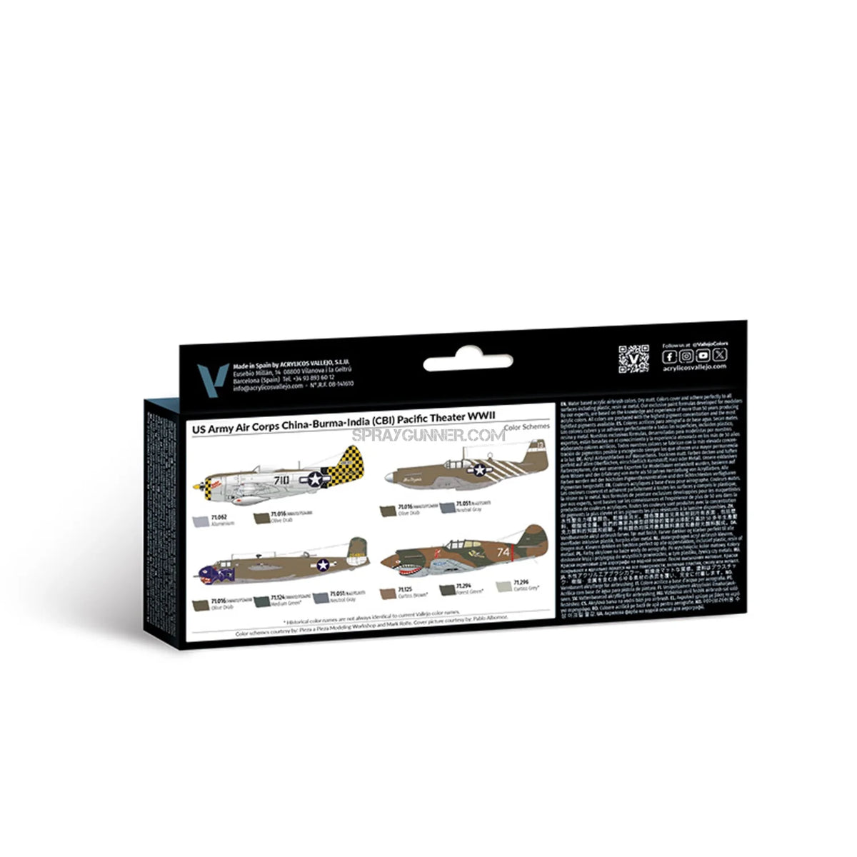 Vallejo Model Air Set: US Army Air Corps China-Burma-India (CBI) Pacific Theater WWII