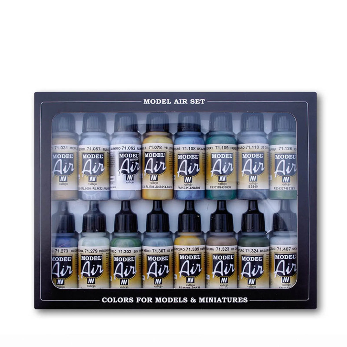 Vallejo Model Air Set: WWII British RAF & FAA Paint Set (16ct)