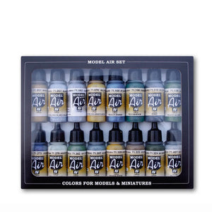 Vallejo Model Air Set: WWII British RAF & FAA Paint Set (16ct)