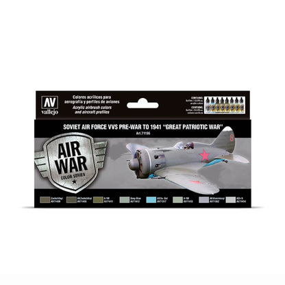 Vallejo Soviet VVS Paint Set 71.196 Pre-War Air War Colors