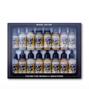 Vallejo Model Air Set: German WWII Europe & Africa Paint Set (16ct)