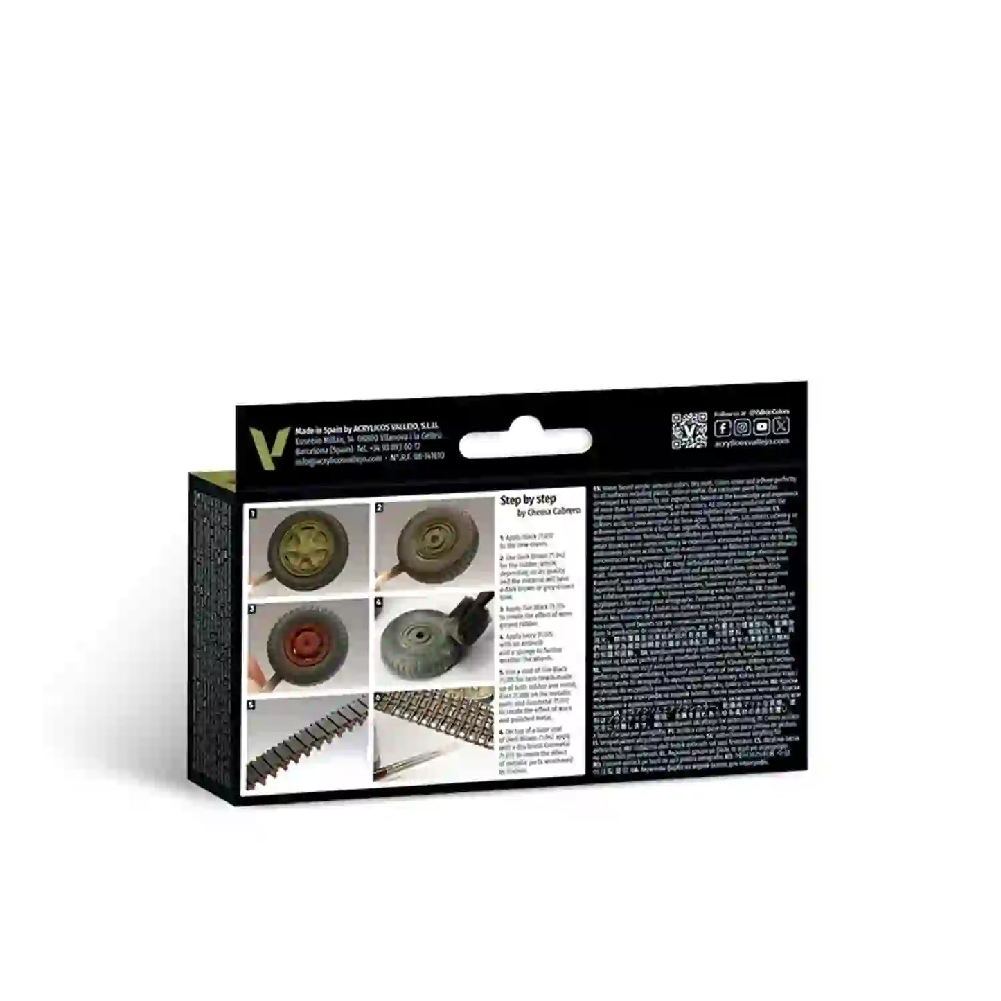 Vallejo Wheels and Tracks Paint Set 71.213
