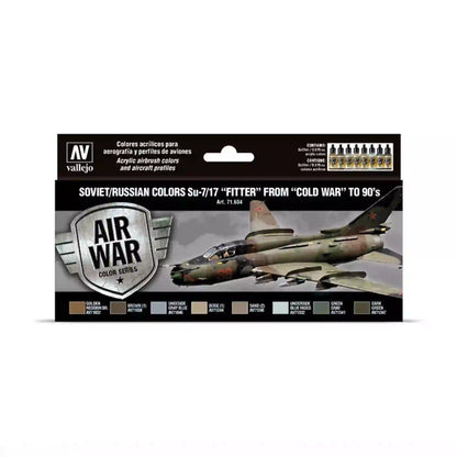Vallejo Su-7/17 Paint Set - Fitter Colors 71.604