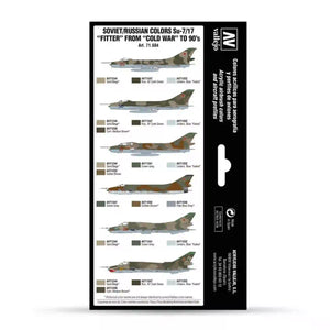 Vallejo Su-7/17 Paint Set - Fitter Colors 71.604