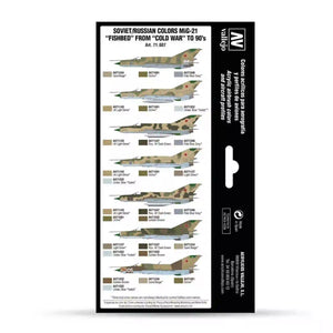 Vallejo MiG-21 Fishbed Paint Set 71.607