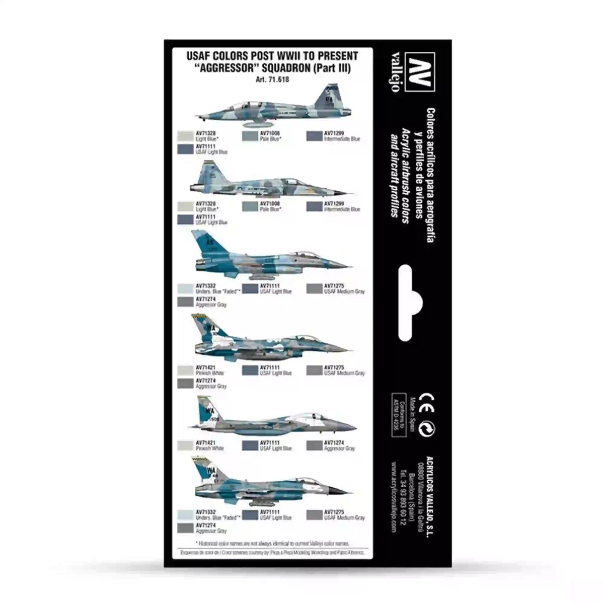 Vallejo Model Air Set 71.618 USAF Aggressor Part III
