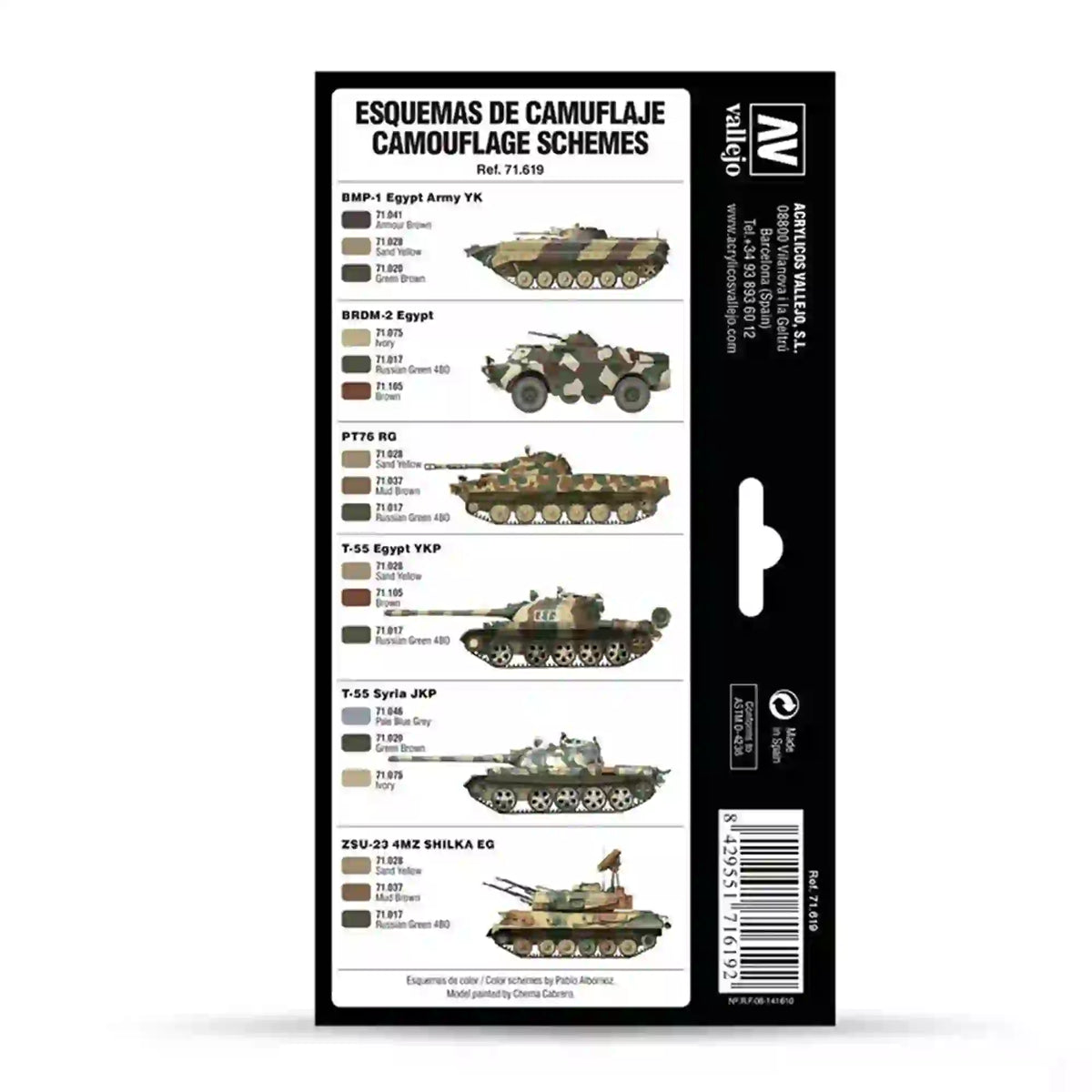 Vallejo 71.619 Middle East Wars Paint Set