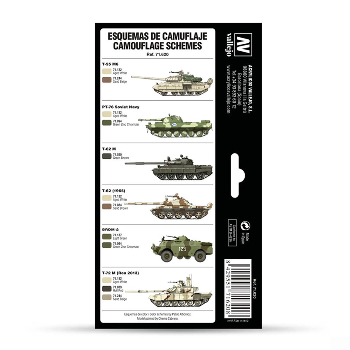 Vallejo Model Air Set: Cold War & Modern Russian Desert Patterns